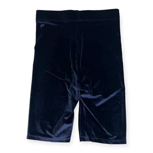 Fabletics Navy Blue High-Waisted Velour Bike Short 9” Size Small - Picture 5 of 6